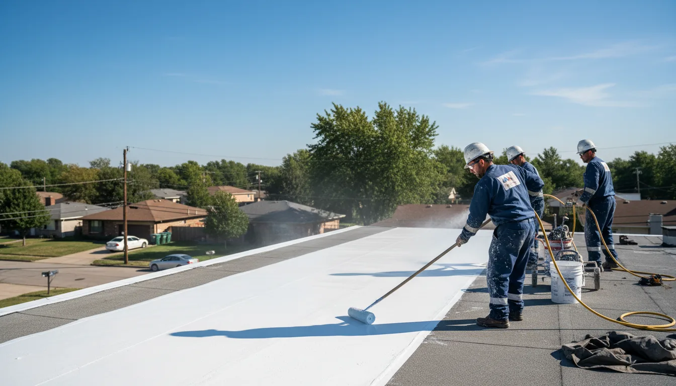 Commercial roof coating in South Heights, PA near me